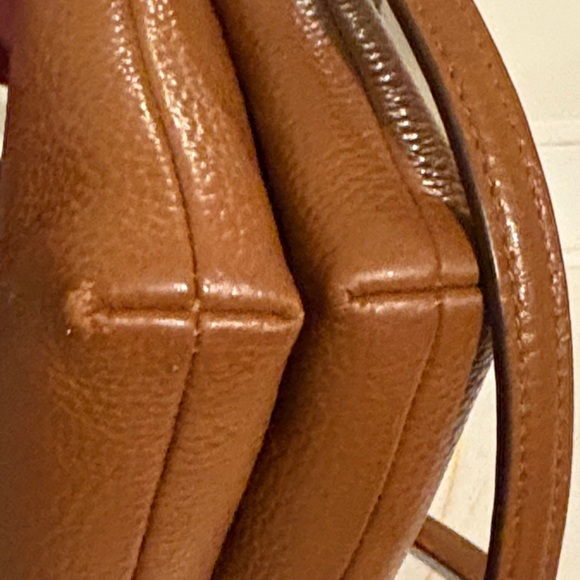 Coach Leather Crossbody in Warm Brown with Gold Hardware - Picture 7 of 17